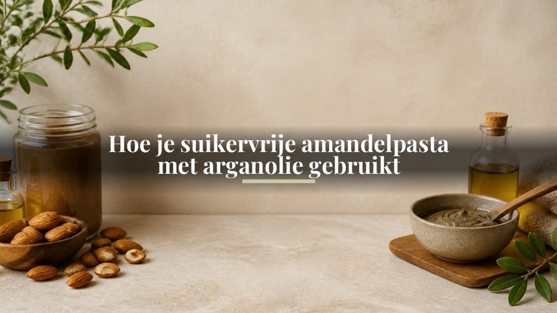 Hoe je suikervrije amandelpasta met arganolie gebruikt