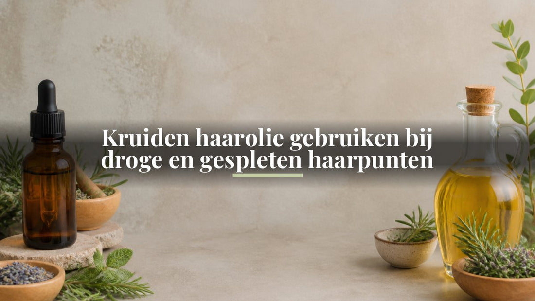 Kruiden haarolie gebruiken bij droge en gespleten haarpunten