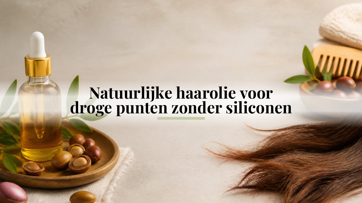 Natuurlijke haarolie voor droge punten zonder siliconen