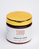 Souqi Argan Face & Body Scrub 200ml - natuurlijke exfoliatie voor gezicht en lichaam