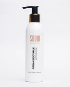 Souqi Argan Bodymilk Musk in gebruik - voedt en hydrateert de huid met een langdurige naturlijke musgeur