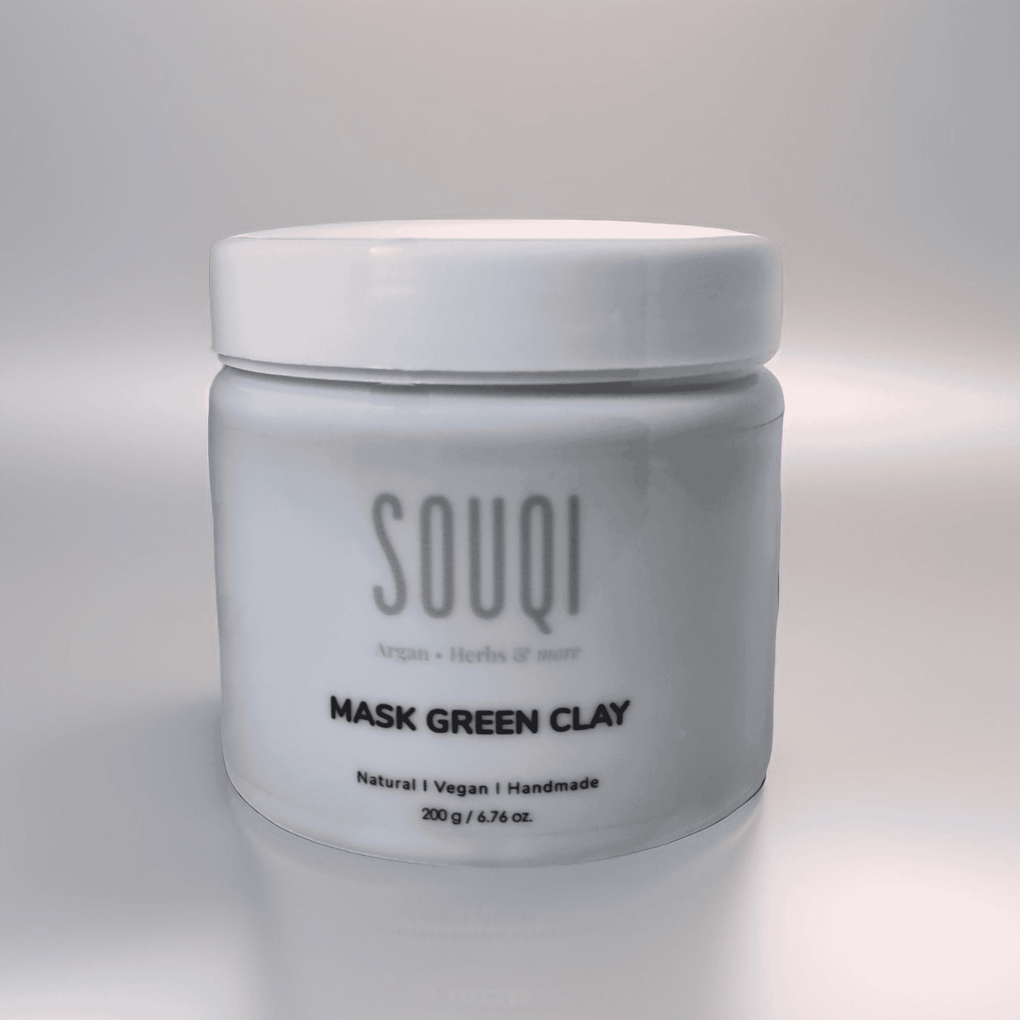 Souqi Groene Kleimasker ingredienten - French Green Clay en rozenolie, 100% naturlijk voor acne en vette huid