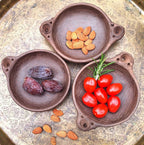 Souqi Mini Tagine — handgemaakte Marokkaanse serveerschaal van 12 cm, ideaal voor dips en hapjes