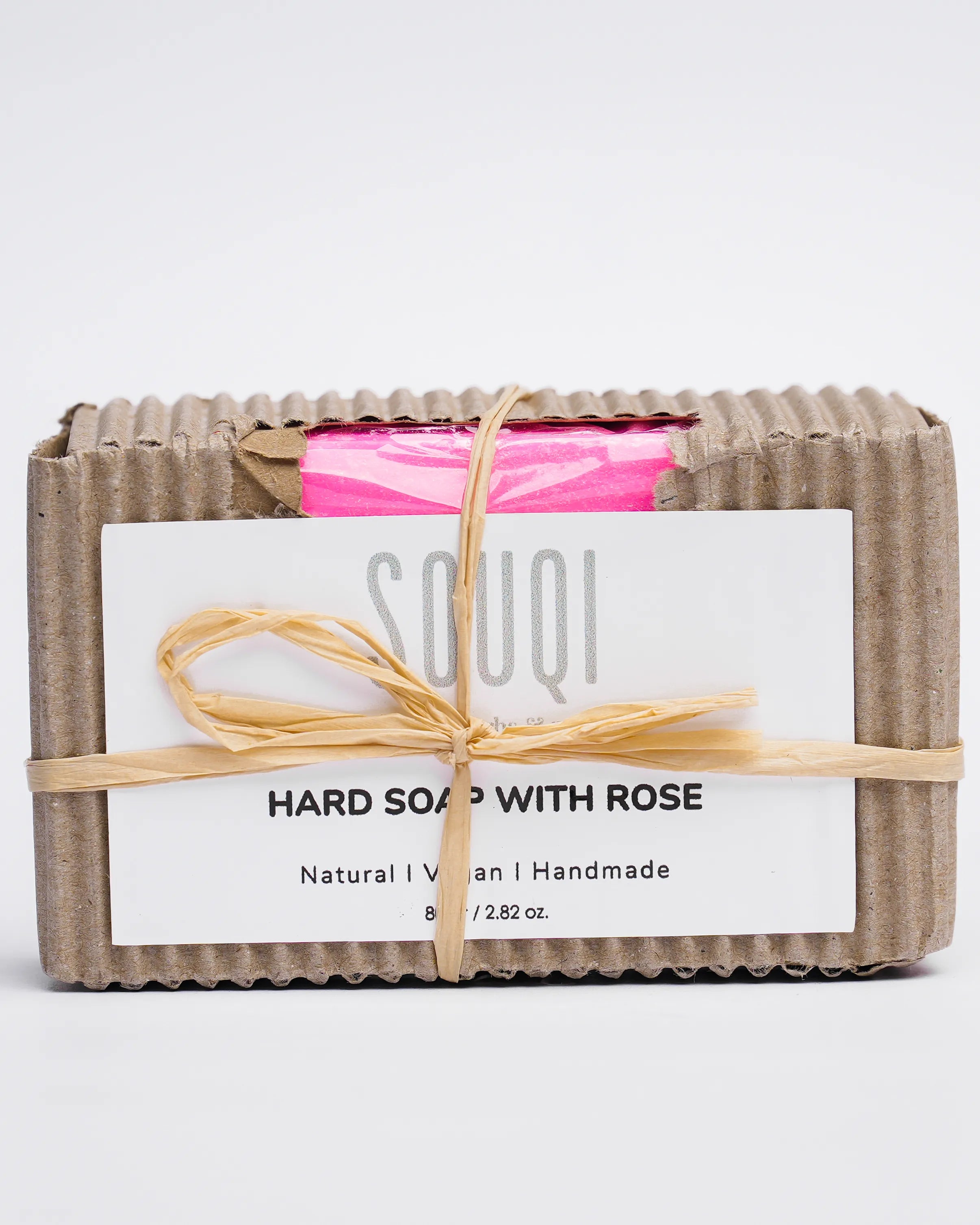 Souqi Rozen Zeep — 100% natuurlijk handgemaakt met rozenextract voor zachte en geurende huid
